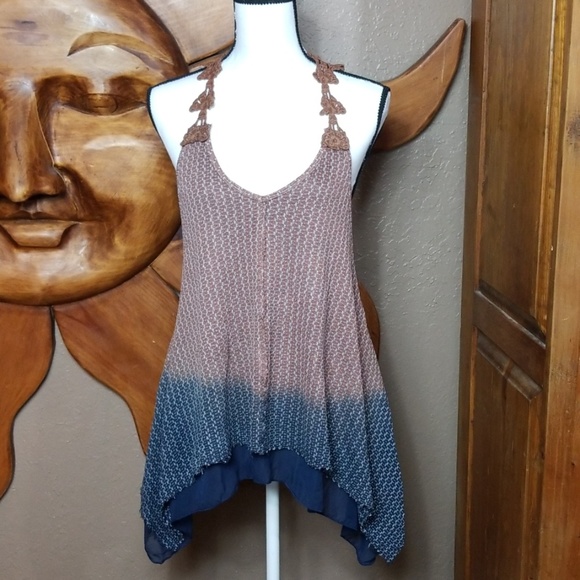 Urban X Tops - Ombre Layered Lace Tunic Urban X